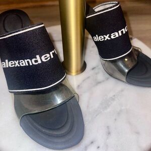 Alexander Black Slide Mules